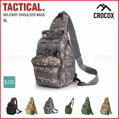 $20.99 • Buy Crocox Tactical Shoulder Bag Sling Messenger Military Chest Pack Fanny Backpack