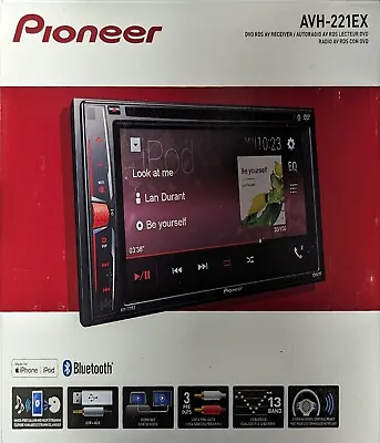 NEW Pioneer AVH-221EX Black Built-in Bluetooth Back Up Camera DVD Car Receiver • $186.99