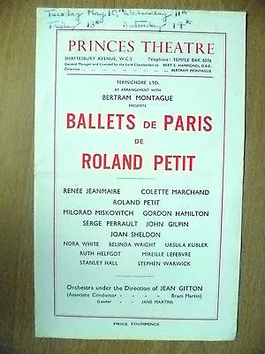 Ballets De Paris Roland Petit: Suite De Danses Du Beau Danube L'Oeuf A La Coque • $17.02