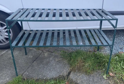 £70 • Buy Greenhouse Aluminium Green Color Staging 2 Tier X 1 Used