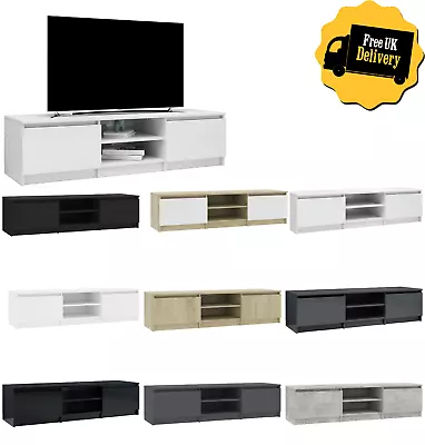 Modern TV Bench Cabinet Unit Media Centre Sideboard Table Drawers Storage Shelf  • £75.95