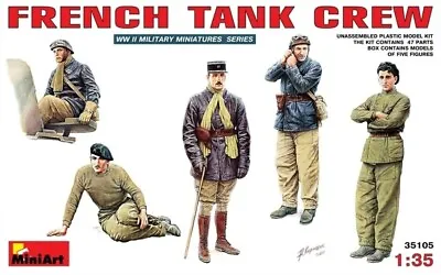 MIN35105 - Miniart 1:35 - French Tank Crew • £12.99