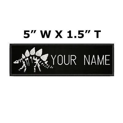 ADULT Custom Paleontologist Embroidered Name Tag Patch [IRON-ON] -- YOUR NAME • $5.50