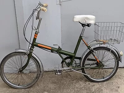 Vintage Raleigh Folder Model 20  Wheel Folding Bicycle • $355