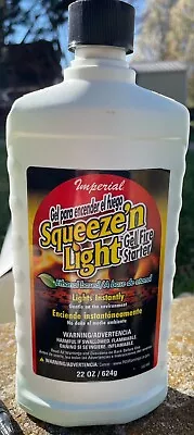 Imperial Squeeze 'n Light Gel Fire Starter~22oz~Ethanol Based~Lights Instantly • $18.99