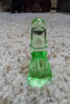 Vtg Mosser Glass Vi Hunter 1984 MINIATURE 2-1/8  JENNY Doll #5  Apple Green • $7.99