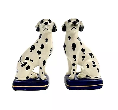 Dog Figurine Pair Dalmatian Statue Fitz And Floyd Style Rare Vintage Decor • $320