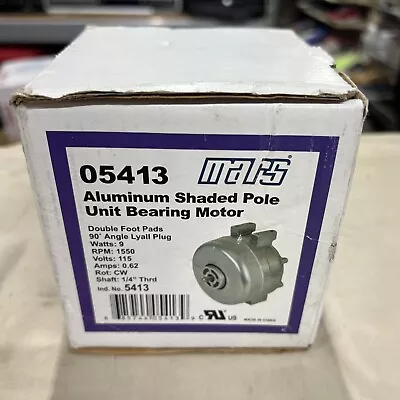 *Mars 05413 Aluminum Shaded Pole Unit Bearing Motor 115 Vac 1550RPM CW 1/4  Thrd • $59.99