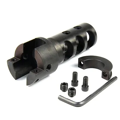 SKS 7.62x39mm Bolt On Competition Muzzle Brake Recoil Reducer 2PC Tighten Screws • $42.85