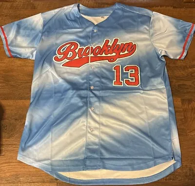 Men's Baseball Jersey Brooklyn 13 Size Large • $19