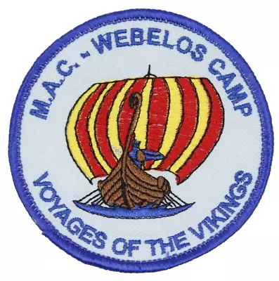 Webelos Camp Vikings Boat Patch Mountaineer Area Council? Mobile Area Council? • $15