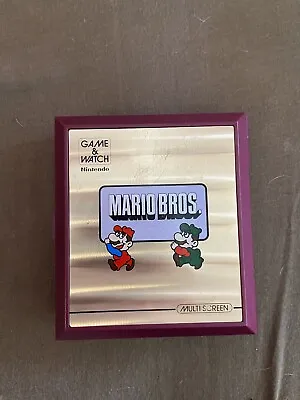 Nintendo Mario Bros. Game And Watch MW-56 Multi Screen 1983 Japan Tested • $125