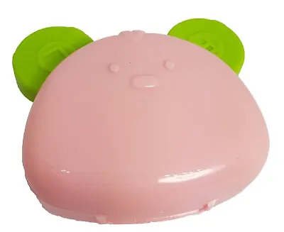 Pink Bear Ears Coloured Contact Lens Lenses Travel Kit Mirror Case Tweezers • £6.99