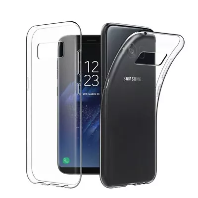 Slim Clear Soft Gel Case Silicon Thin TPU Cover For Samsung Galaxy S8 + Note 8 • $3.90