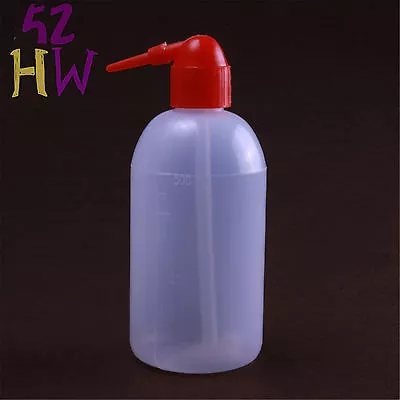 2Pcs 500ml Plastic Washing BottleRed Bend MouthPE Labware • $7.99