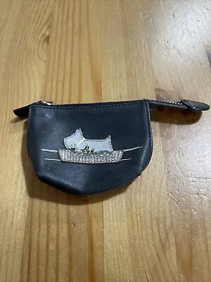 Genuine Radley ‘Forty Winks’ Black Leather Coin Purse • £7