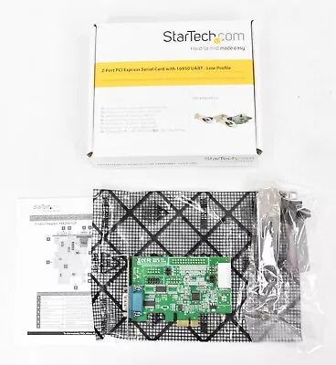 Startech 2 Port PCIe Serial Card PEX2S953LP • $14.99