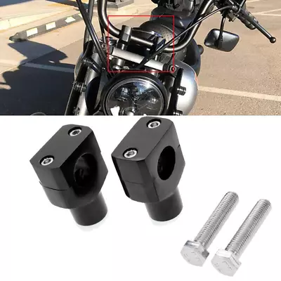 1'' Handlebar Riser Bar Kit Mount Clamps For Yamaha V-star XVS 650 950 1100 1300 • $41.52