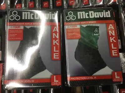  (2) 199R McDavid LIGHTWEIGHT ANKLE BRACE PROTECTION LEVEL III LARGE • $16