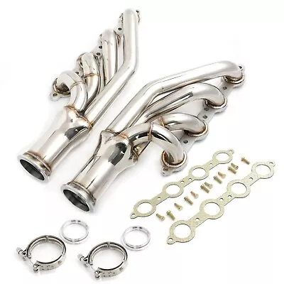 Up Forward Turbo Headers For Chevy GM Small Block LSX LS1 LS2 LS3 LS6 1-3/4  304 • $189.99