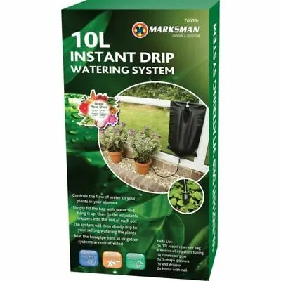 £9.99 • Buy 10L Instant Drip Watering Gravity Kit Fed Irrigation Plants Greenhouse System