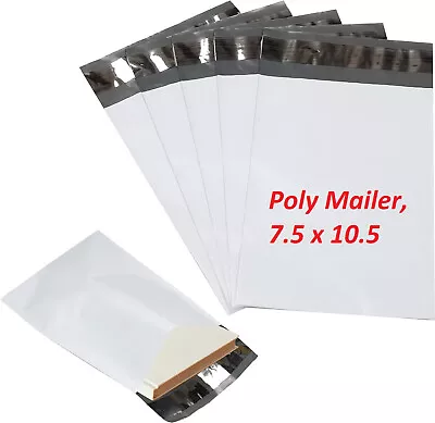 100 Pack 7.5 X10.5  White Poly Mailers Shipping Bags Envelopes Packaging Bag • $12.24