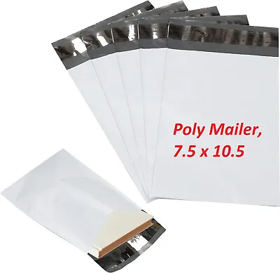 1000 Pack 7.5 X10.5  White Poly Mailers Shipping Bags Envelopes Packaging Bag • $36.33