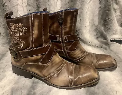 Mark Nason Rock Lives Mens Brown Leather Boots Size 12 • $199