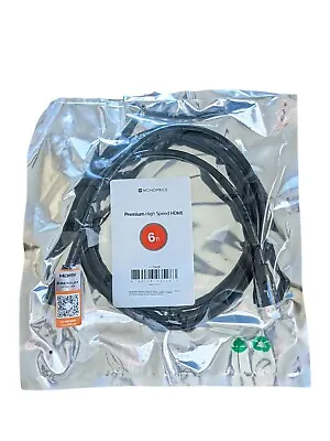 Monoprice 115428 Certified Premium HDMI Cable - 6 Feet - Black 6ft Black  • $6.60