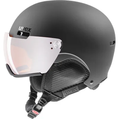 Ski Helmet With Visor Uvex Hlmt 500 Visor Black 52 To 55 CM • $189.12