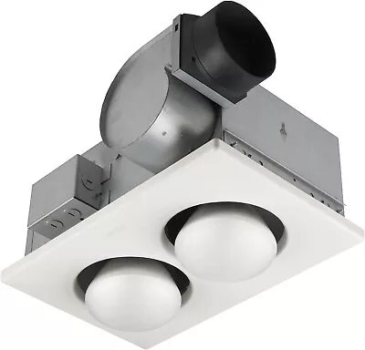 NIB Broan-NuTone 164 Type IC Infrared Two-Bulb Ceiling Heater With Fan 250 Watt • $64