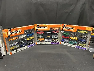 2007 Matchbox 10 Gift Pack Lot Of 3 (30 Cars New/Vintage - Free Ship) Coffret • $224.25