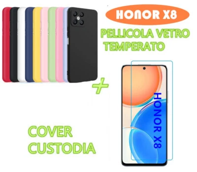 Cover Per Honor 90 5G In Silicone TPU Morbido – Custodia Antiurto E Antigraffio, Leggera, Con Bordi Rialzati, Colore Blu