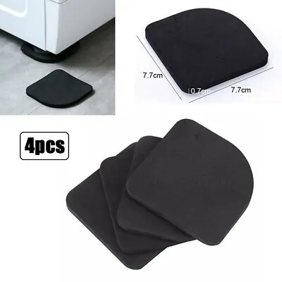 4pcs Washing Machine Support Mat Anti-Vibration Leg Stopper Foot Pad Feet Pad • £3.06