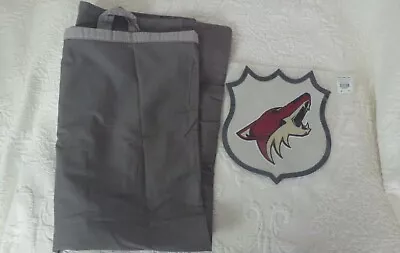 Pottery Barn Teen Laundry Bag NHL Patch Coyotes Hockey W/Patch Grey New • $9.95