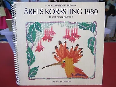 Rare 1980 - Haandarbejdets Fremme - Cross Stitch Calendar Book By Kamma Svensson • $66