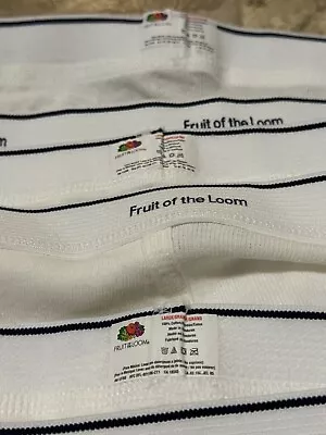 Lot Of 3 FRUIT OF THE LOOM Men’s Vintage 100% Cotton Briefs - Men's Size Large • $15