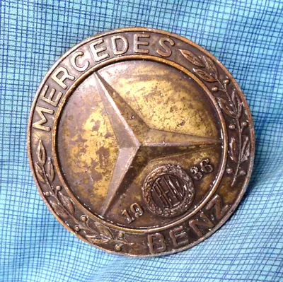 Mercedes Benz Promo Belt Buckle 1936 Star Emblem Land Sea Air Vtg 1970s  .SHY669 • $39.98