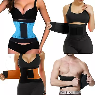 Women Waist Trainer Body Shaper Tummy Control Belt Belly Fat Burner Slim Corset • £5.79