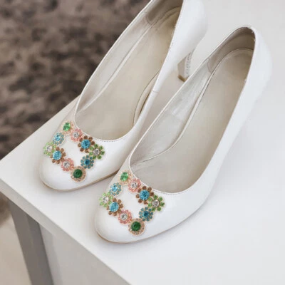 £8.19 • Buy  2 Pcs Rhinestone Shoe Flower Aluminum Alloy Women's Crystal