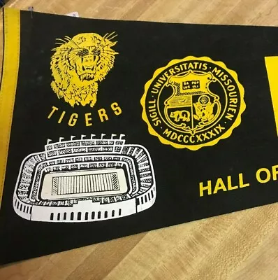 Xx  Vintage Missouri Hall Of Fame Bowl Pennant / Flag Birmingham Alabama Tigers • $19.95