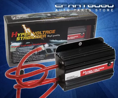 Black Aluminum Battery Hyper Voltage Stabilizer Ecu Hp Gain Vw Golf Gti Jetta • $11.99