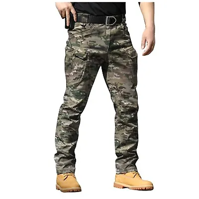 Men City Special Service Pants Military Fan Multi Pocket Overalls Trousers Pants • £24