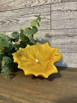 Pure Beeswax (bees Wax)  - Floating Maple Leaf Candle • $5