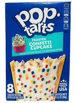 £5.65 • Buy Kellogg's Pop Tarts Frosted Confetti Cupcake Toaster Pastries 13.5 Oz