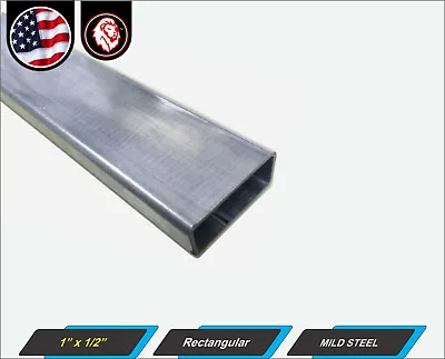 1/2  X 1  Rectangular Metal Tube - Mild Steel - 16 Gauge - ERW - 60  Long (5-ft) • $14