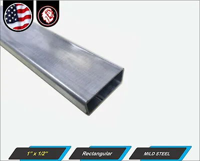 1/2  X 1  Rectangular Metal Tube - Mild Steel - 16 Gauge - ERW - 84  Long (7-ft) • $19.75