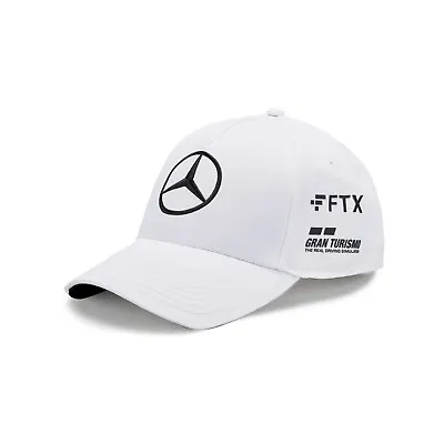 Lewis Hamilton Baseball Cap Mercedes AMG Petronas White 2022 Official Merch • £26