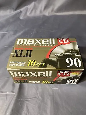 Maxell XL II Xlii 90 High Bias Type 2 Audio Cassette Tapes 10 Pack New • $74.99