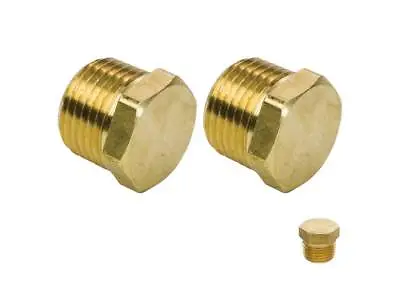 1/2  NPT Male Brass Hex Head Plug - 2 Pack • $13.20